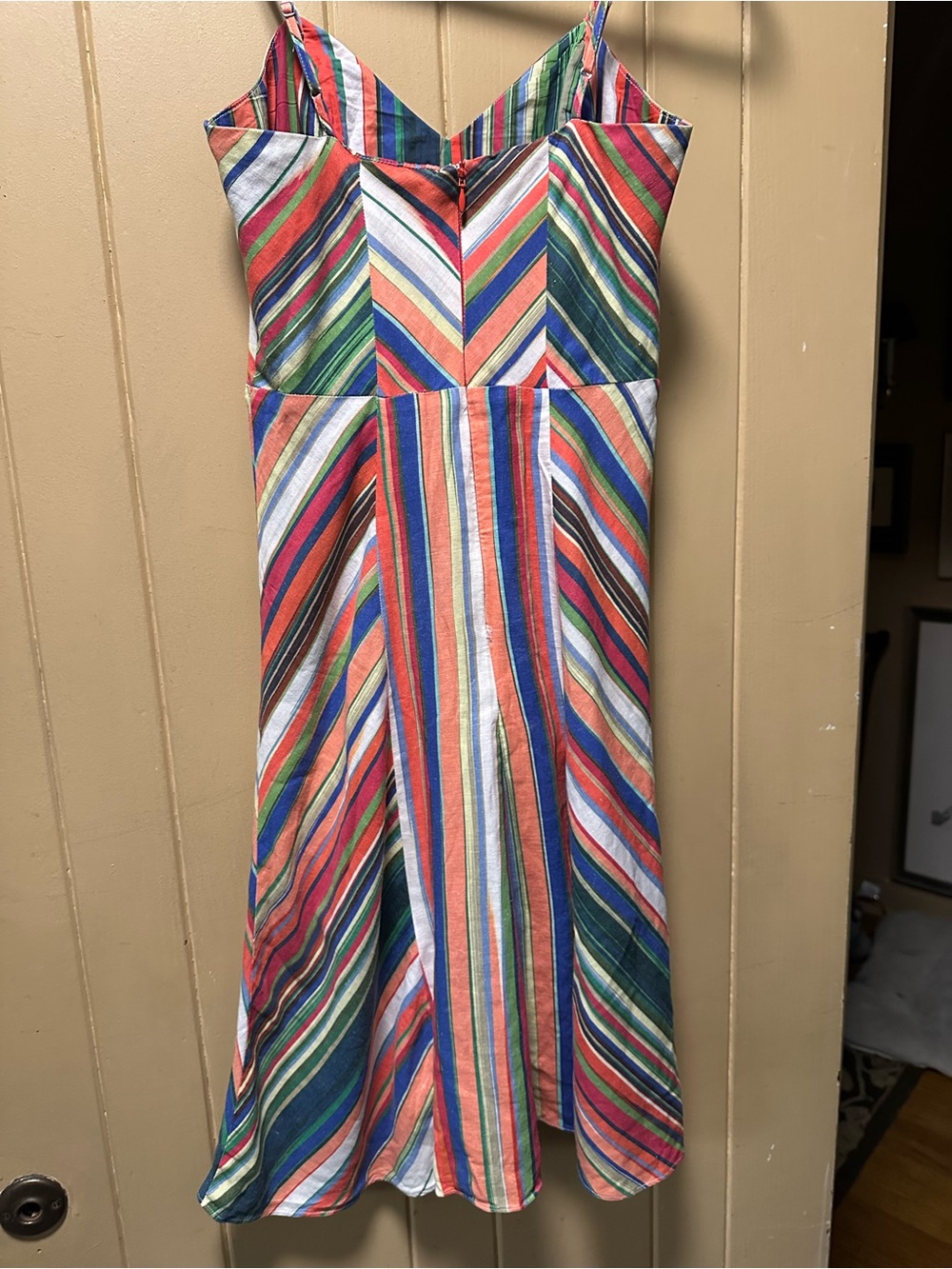 Parker Dress striped sundress size 2 summer cotton - Picture 3 of 5